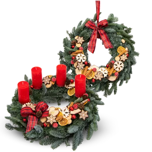 Vánoční set věnců